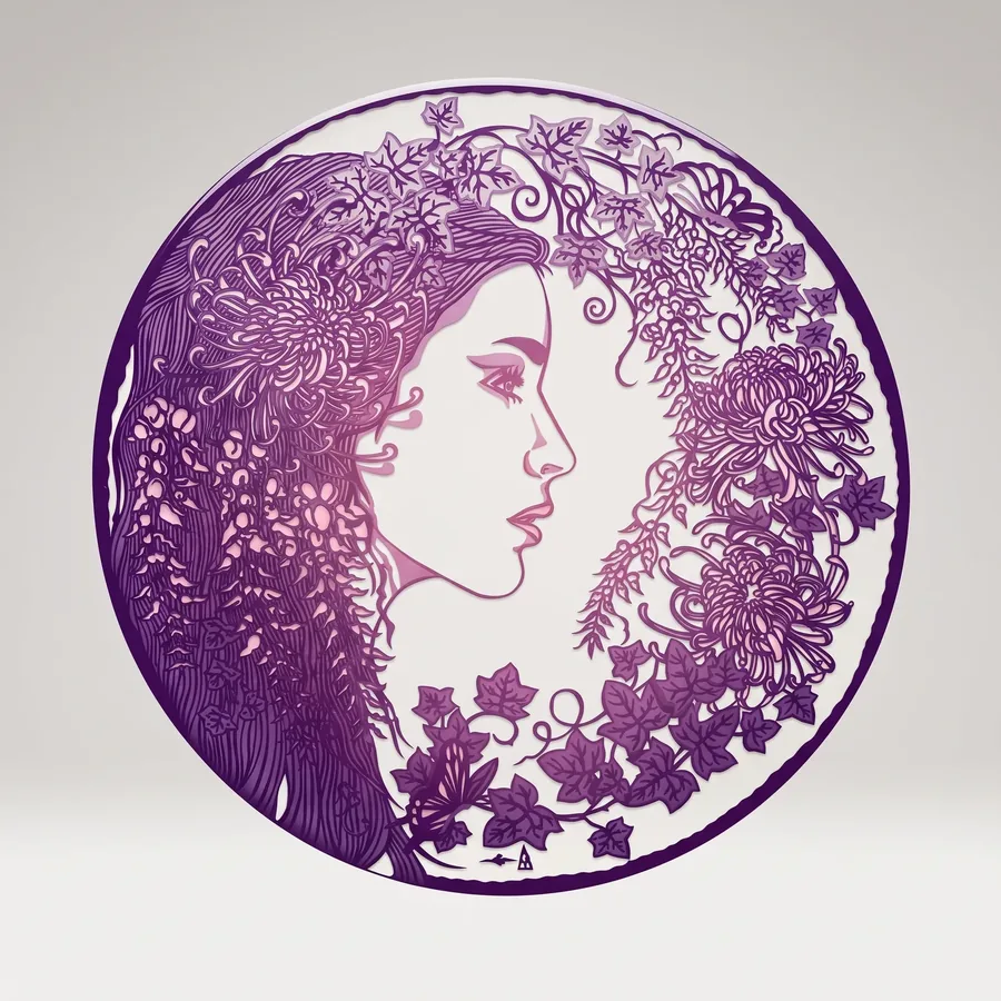 Plate LI from Alluring Cyborg Series, a glass artwork by Trish Duggan