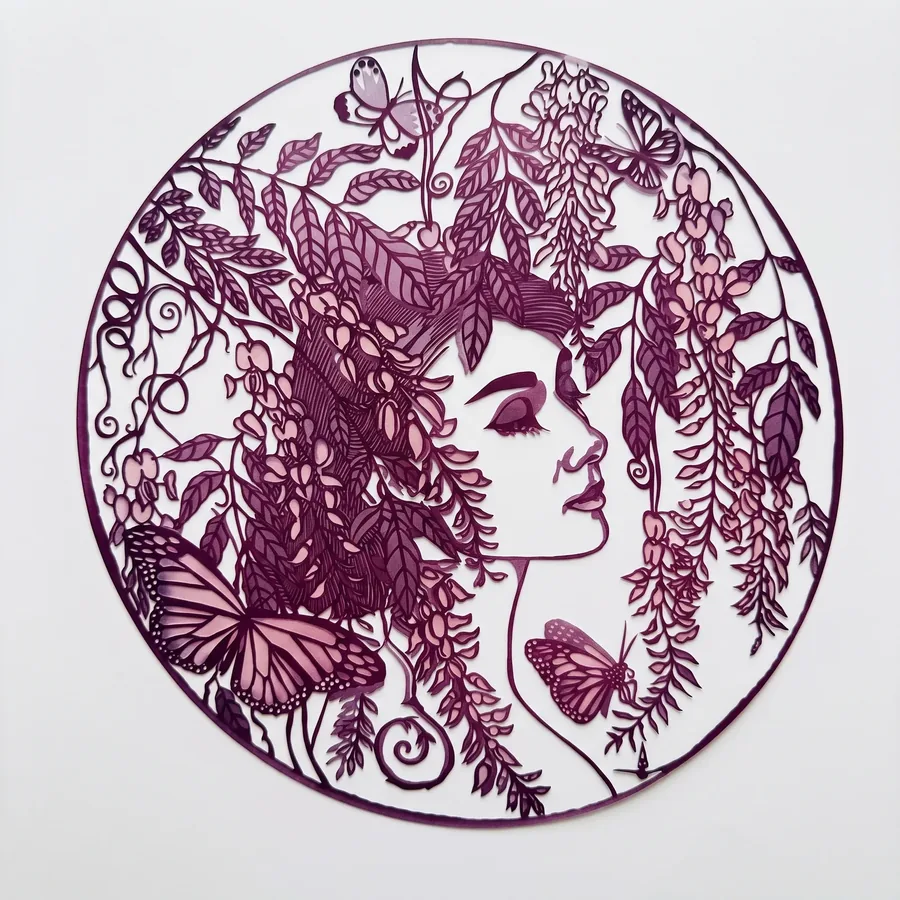 Plate LVI from Alluring Cyborg Series, a glass artwork by Trish Duggan