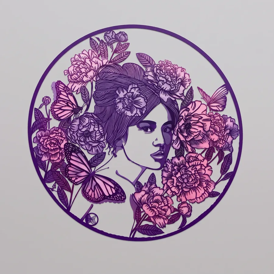 Plate LVII from Alluring Cyborg Series, a glass artwork by Trish Duggan