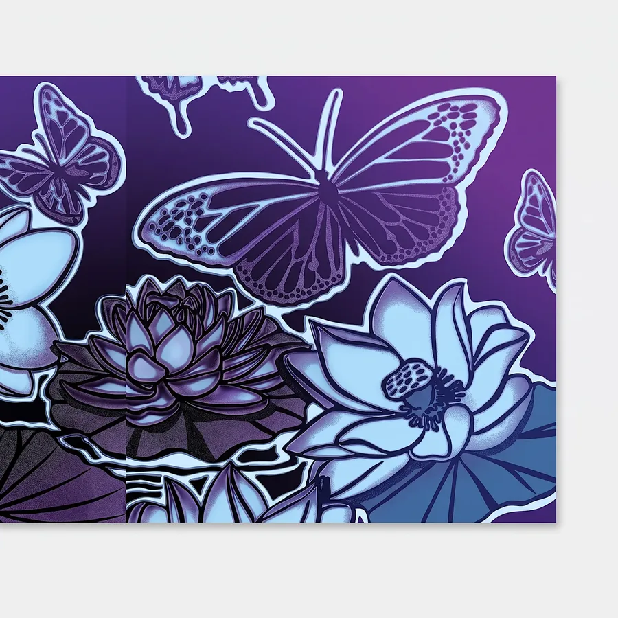Plate VI from Compassion, a glass artwork by Trish Duggan