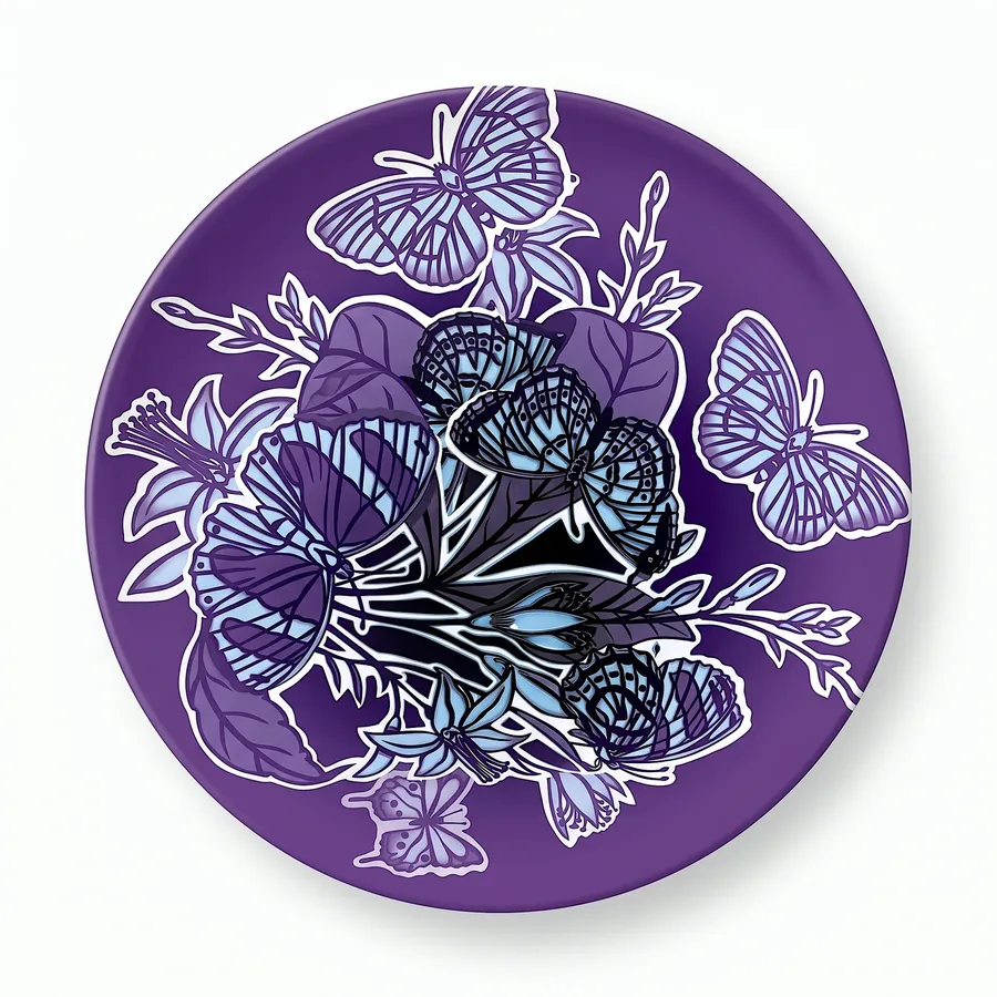 Plate VII from Compassion, a glass artwork by Trish Duggan