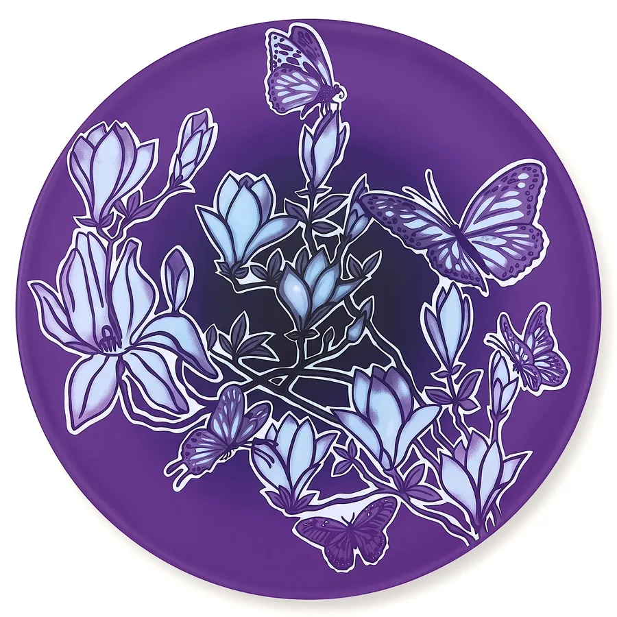 Plate VIII from Compassion, a glass artwork by Trish Duggan