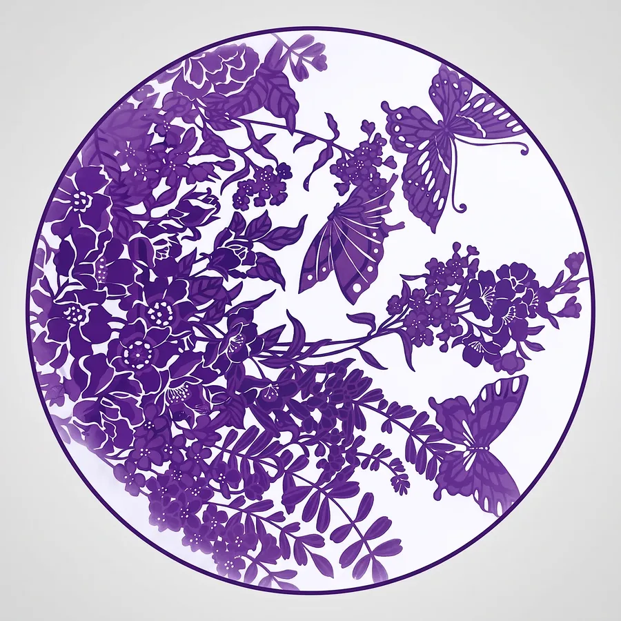 Plate IX from Compassion, a glass artwork by Trish Duggan