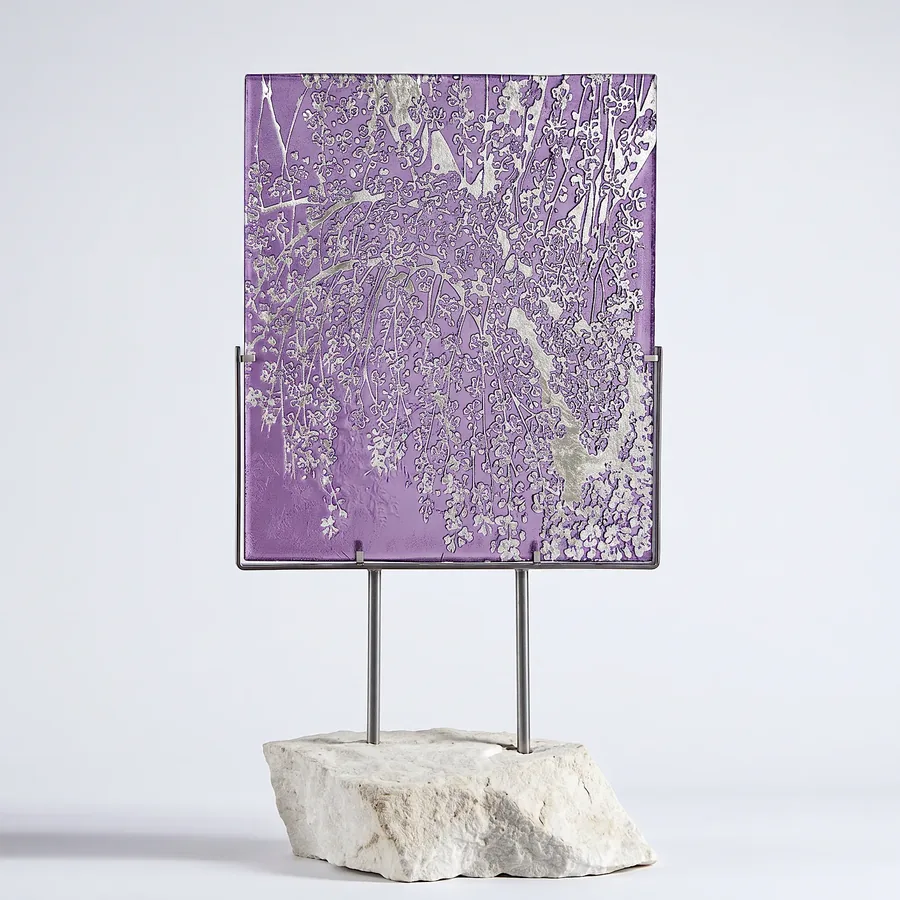 Plate XVII from Compassion, a glass artwork by Trish Duggan