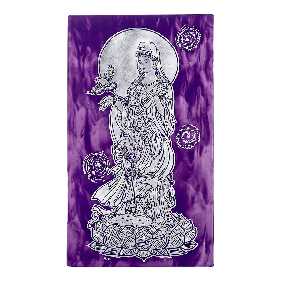 Plate XXVII from Compassion, a glass artwork by Trish Duggan
