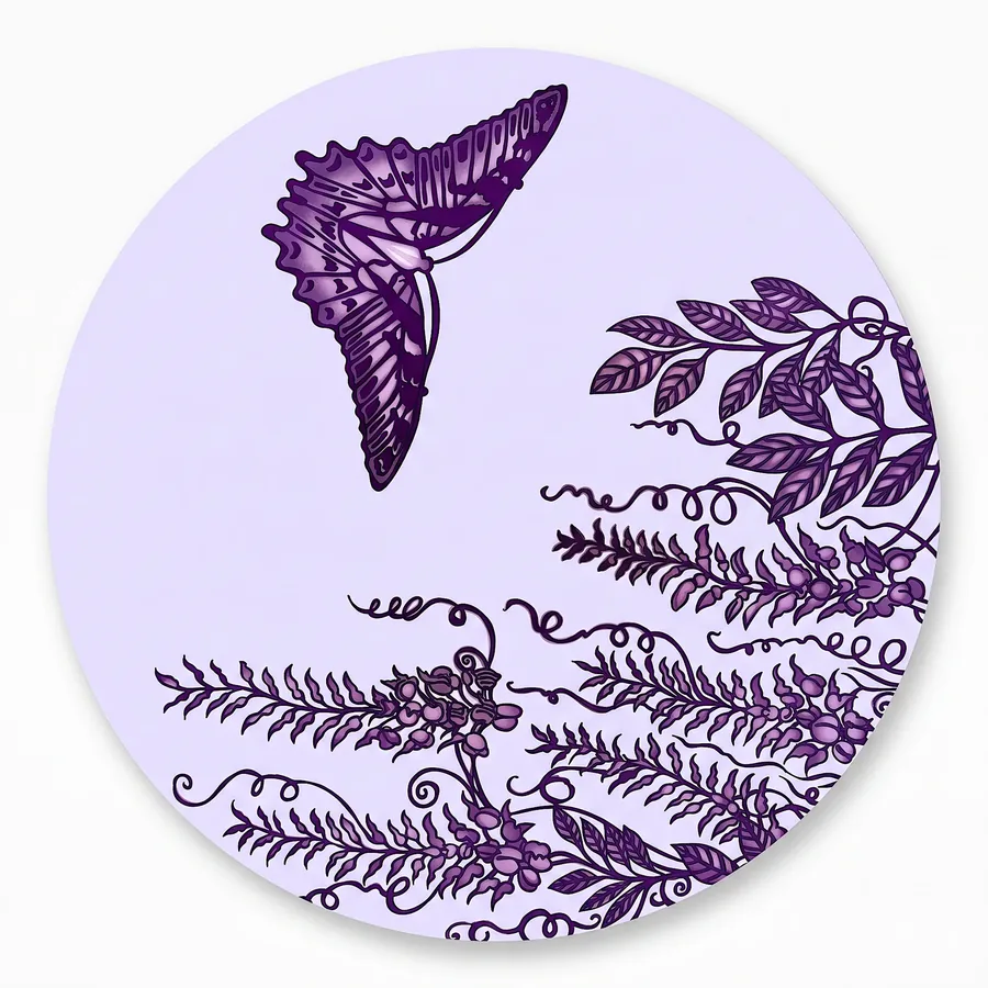 Plate XXXIII from Compassion, a glass artwork by Trish Duggan