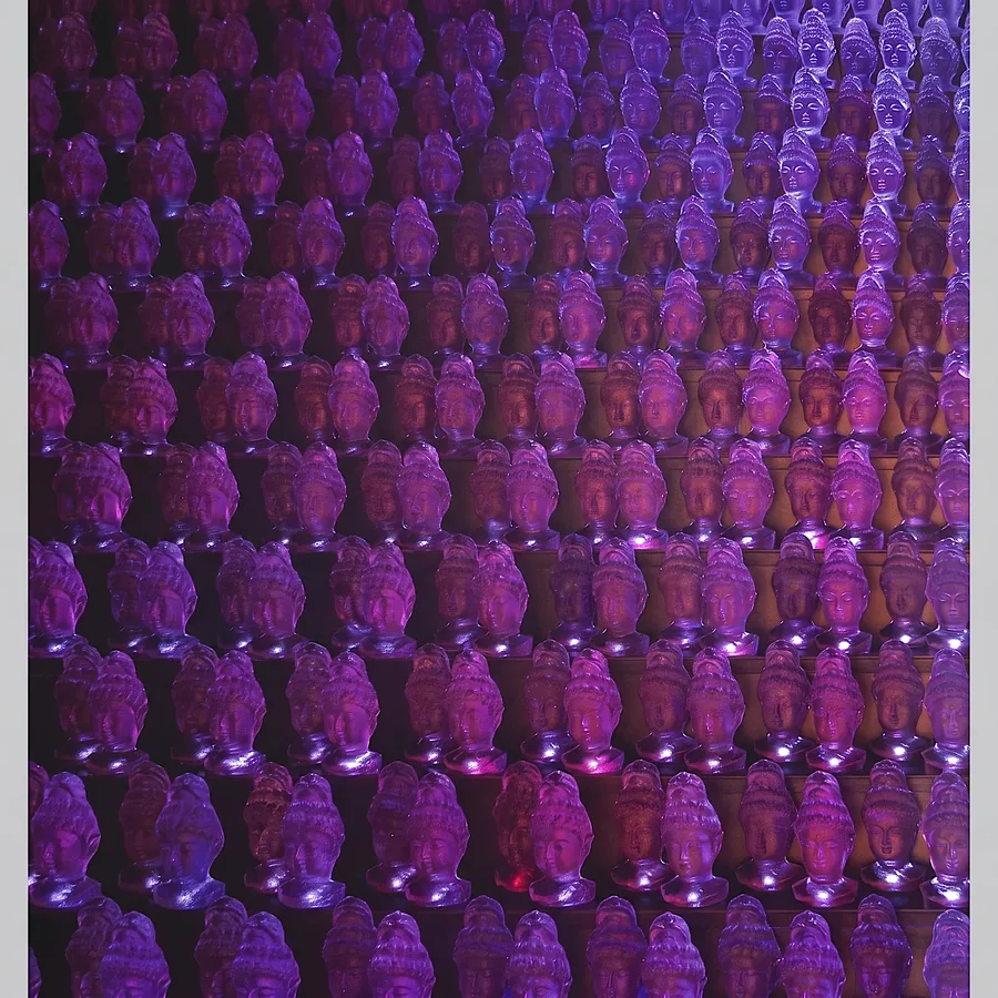 Plate II from Compassion, a glass artwork by Trish Duggan