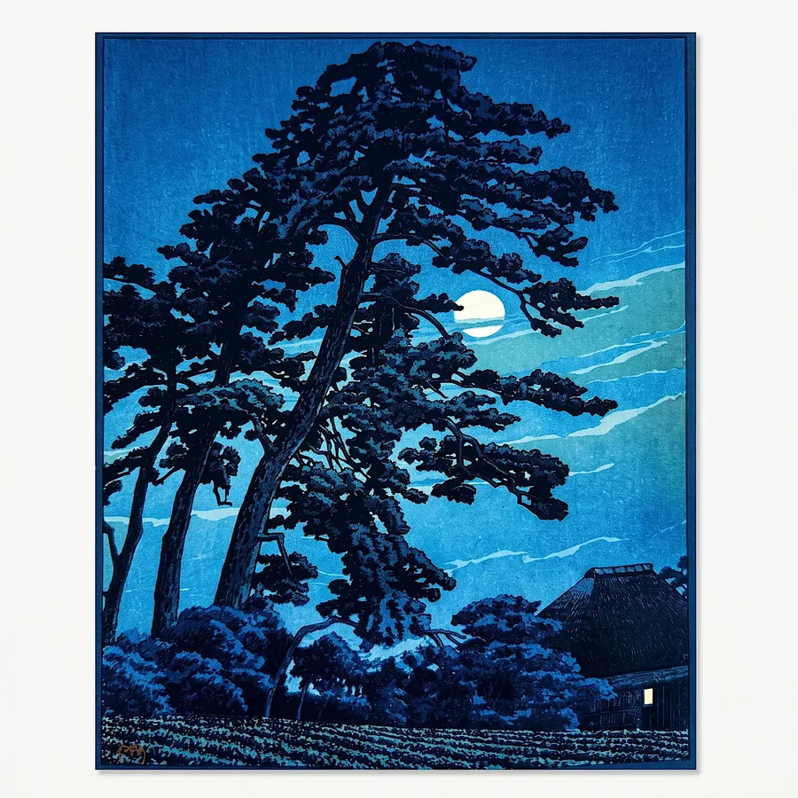 Plate V from Imagine the Beauty of Japan, a glass artwork by Trish Duggan