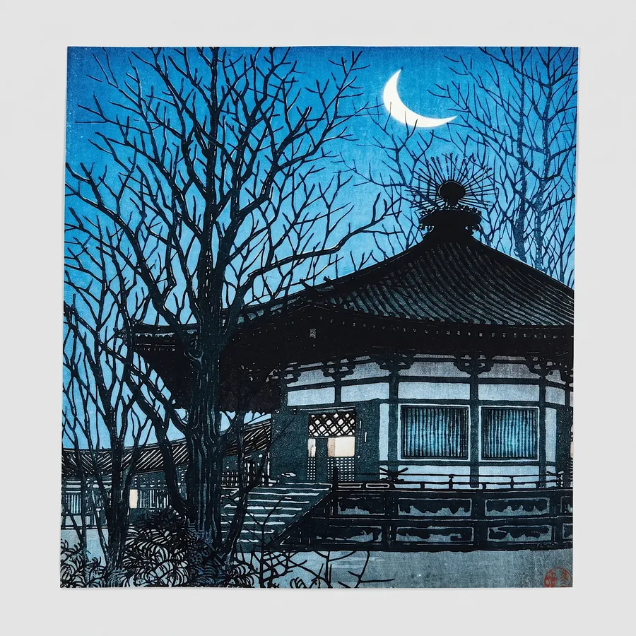Plate VI from Imagine the Beauty of Japan, a glass artwork by Trish Duggan