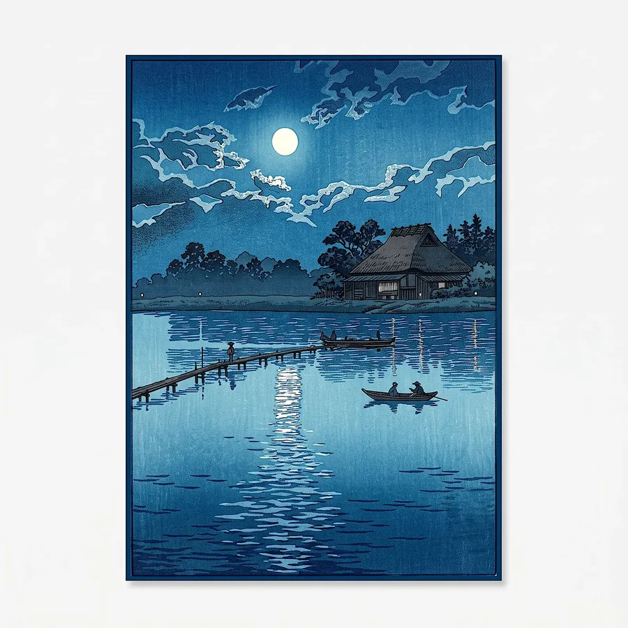 Plate VIII from Imagine the Beauty of Japan, a glass artwork by Trish Duggan