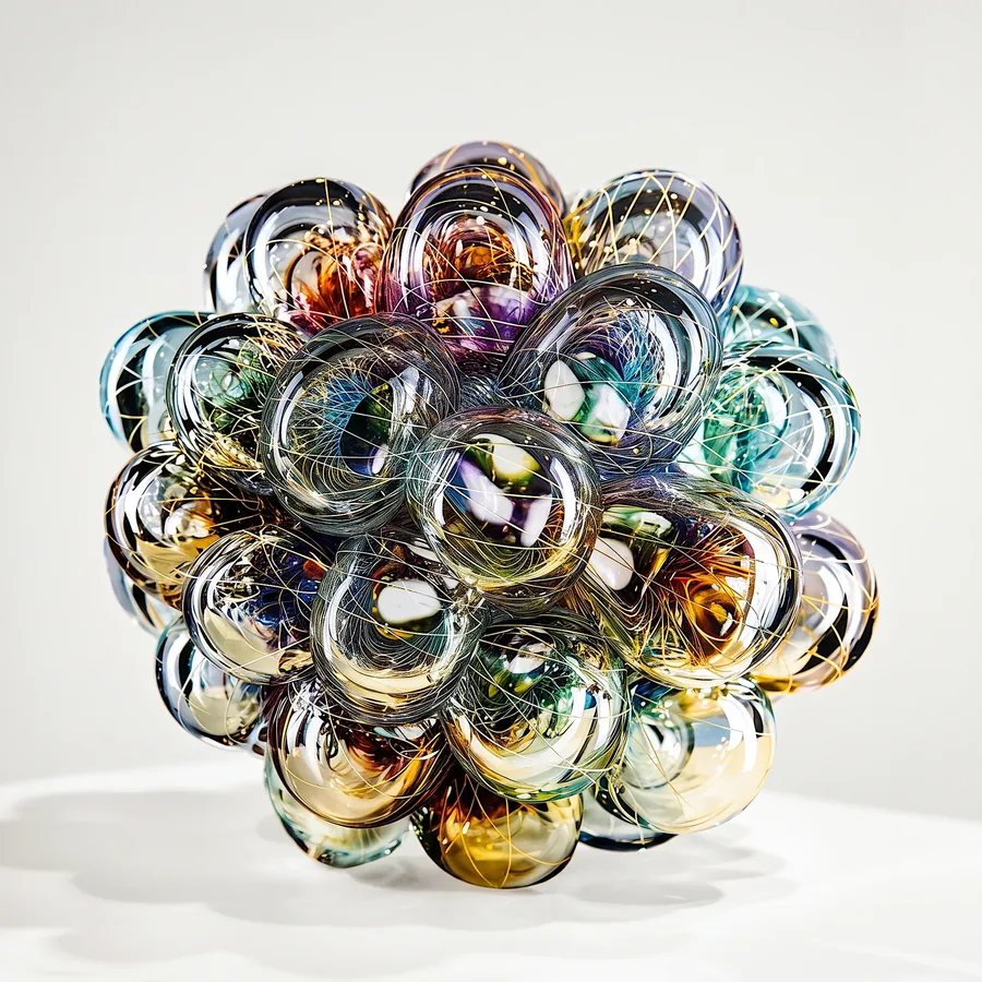 Plate XV from Imagine the Beauty of Japan, a glass artwork by Trish Duggan