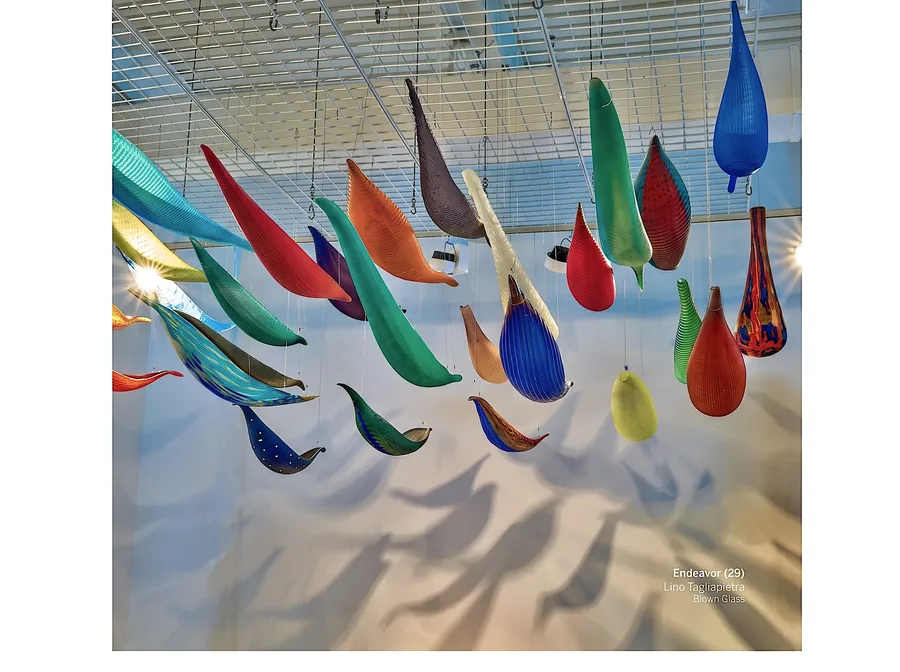 Plate II from My Reflections on Art, a glass artwork by Trish Duggan