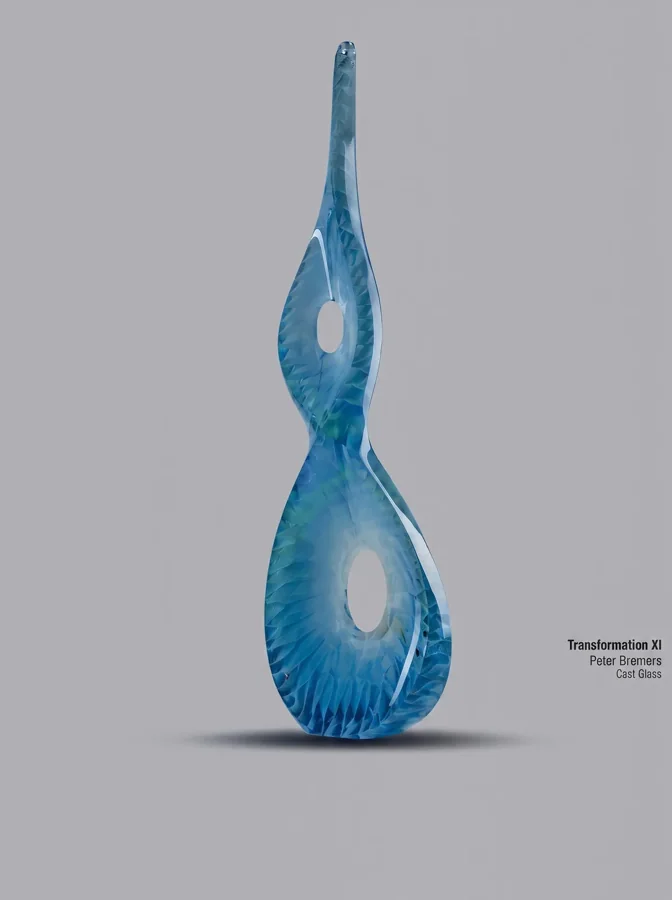 Plate II from My Reflections on Art, a glass artwork by Trish Duggan