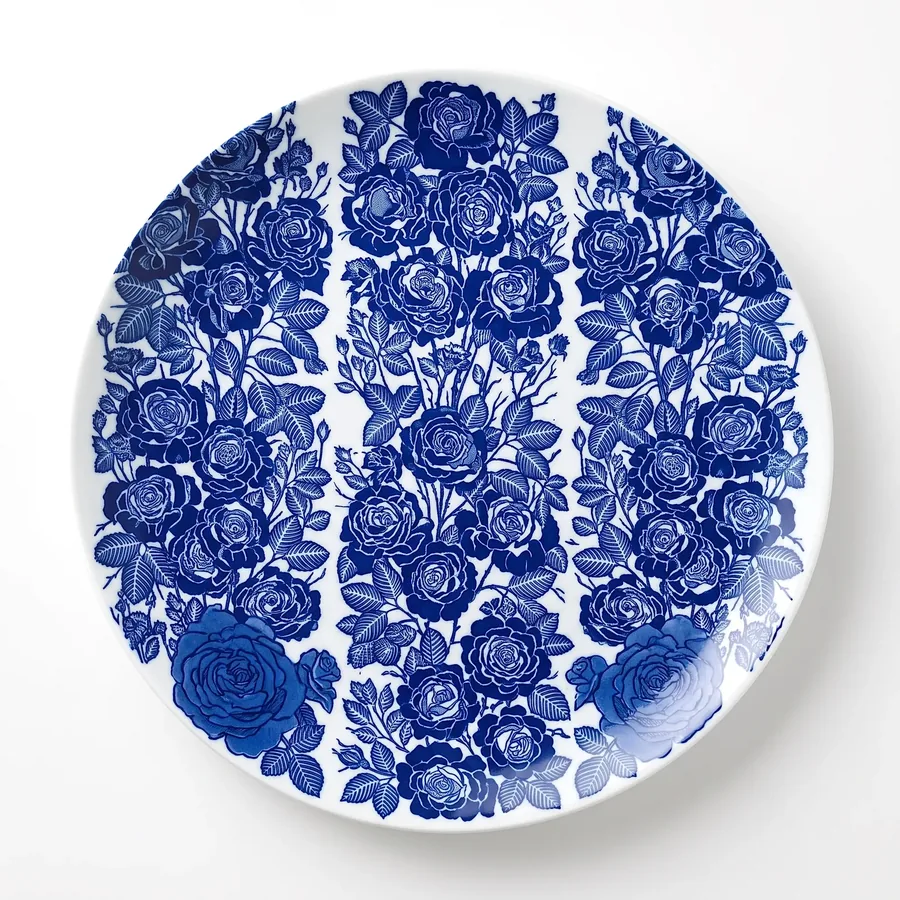 Plate VIII from The Beauty of Blue, a glass artwork by Trish Duggan