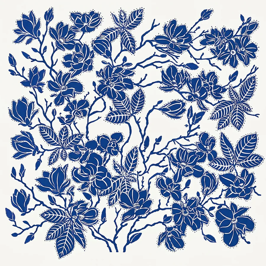 Plate XV from The Beauty of Blue, a glass artwork by Trish Duggan