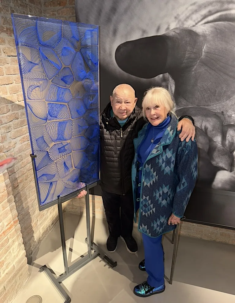 Trish Duggan with Lino Tagliapietra