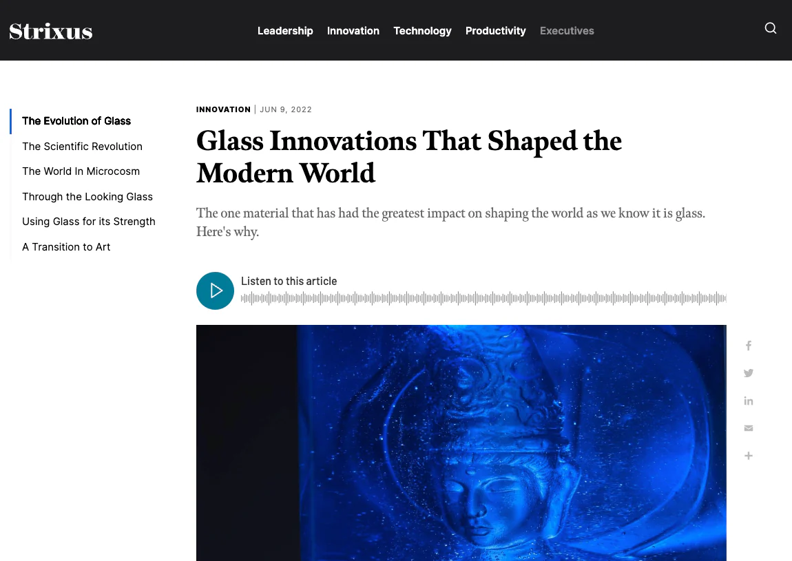 Strixus: Glass Innovations