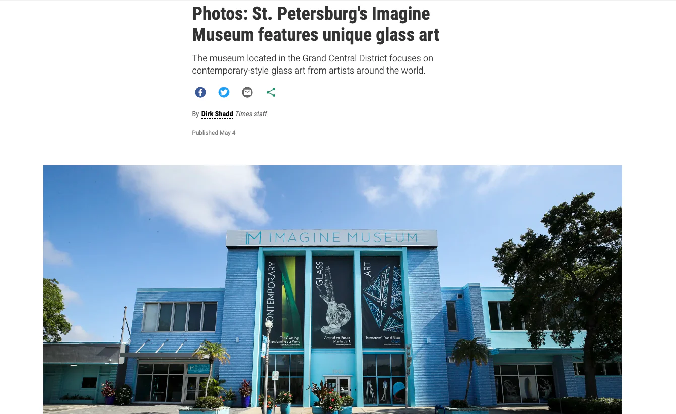 Tampa Bay Times: Photos at Imagine Museum