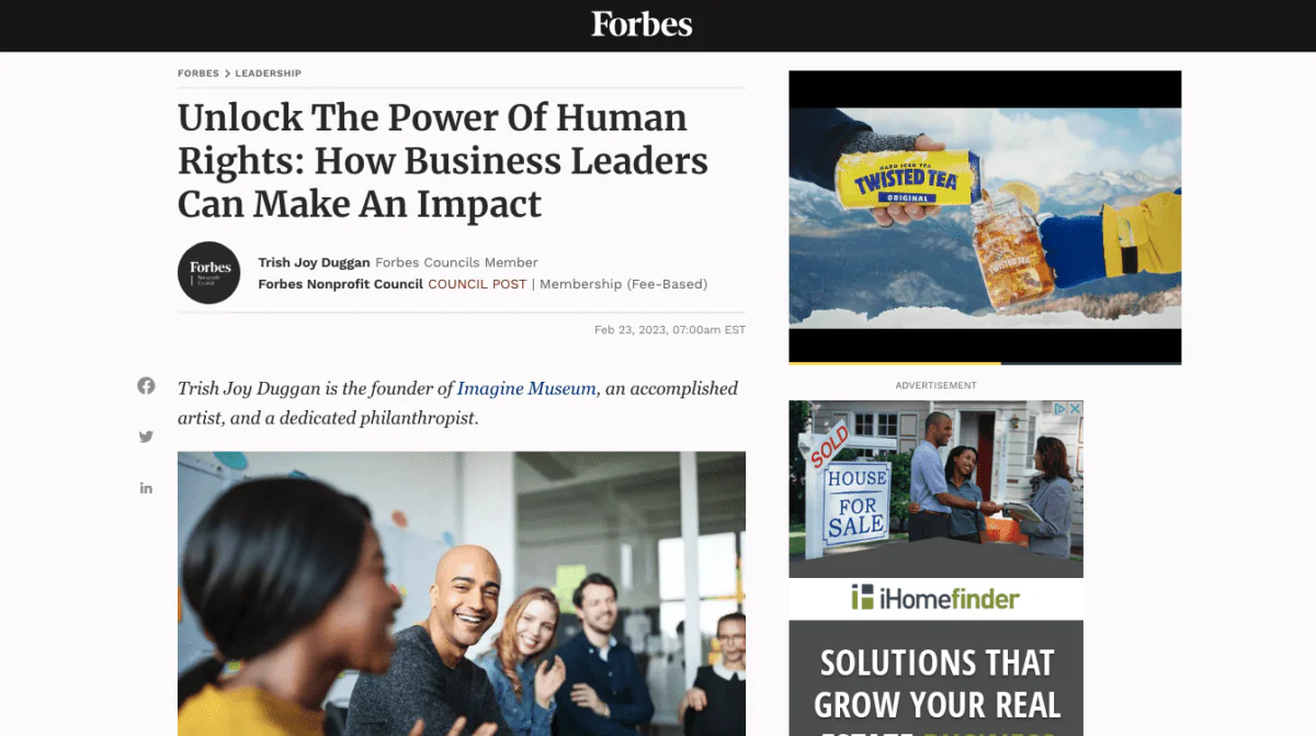 Forbes: Human Rights and Business Leadership